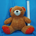 Brown Bear With Red Accents