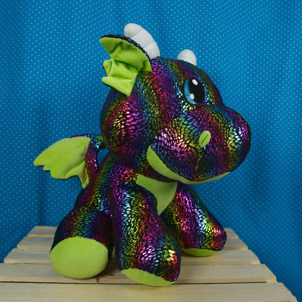Metalic Rainbow Disco Dragon