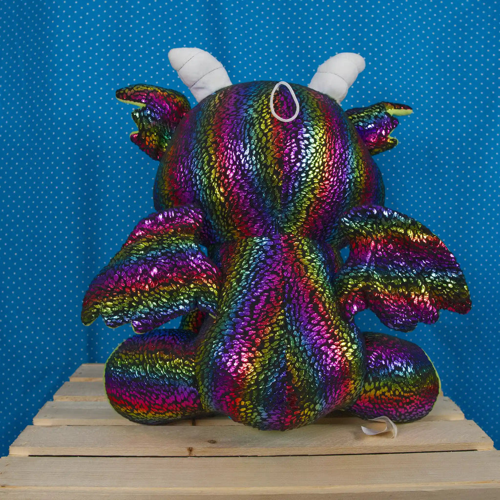 Metalic Rainbow Disco Dragon