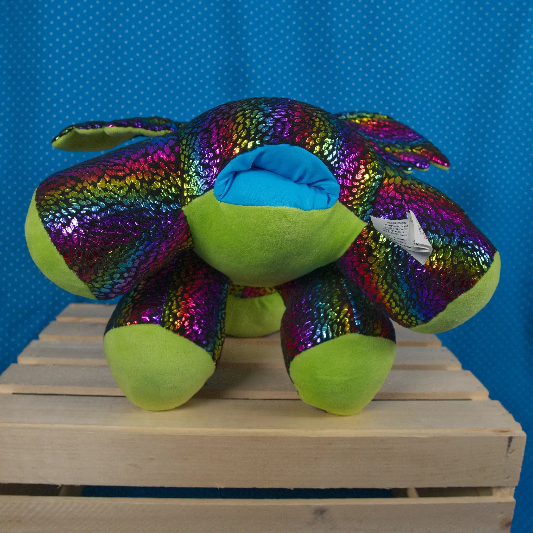 Metalic Rainbow Disco Dragon