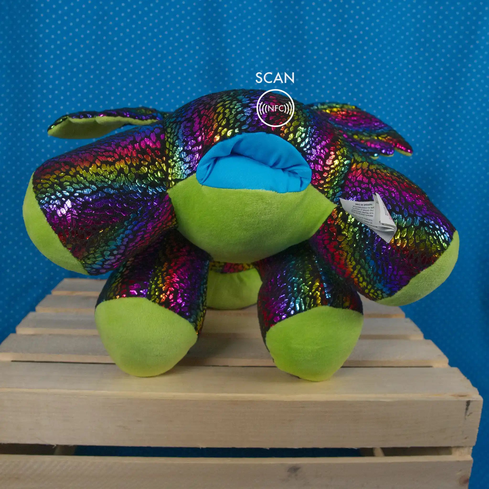 Metalic Rainbow Disco Dragon