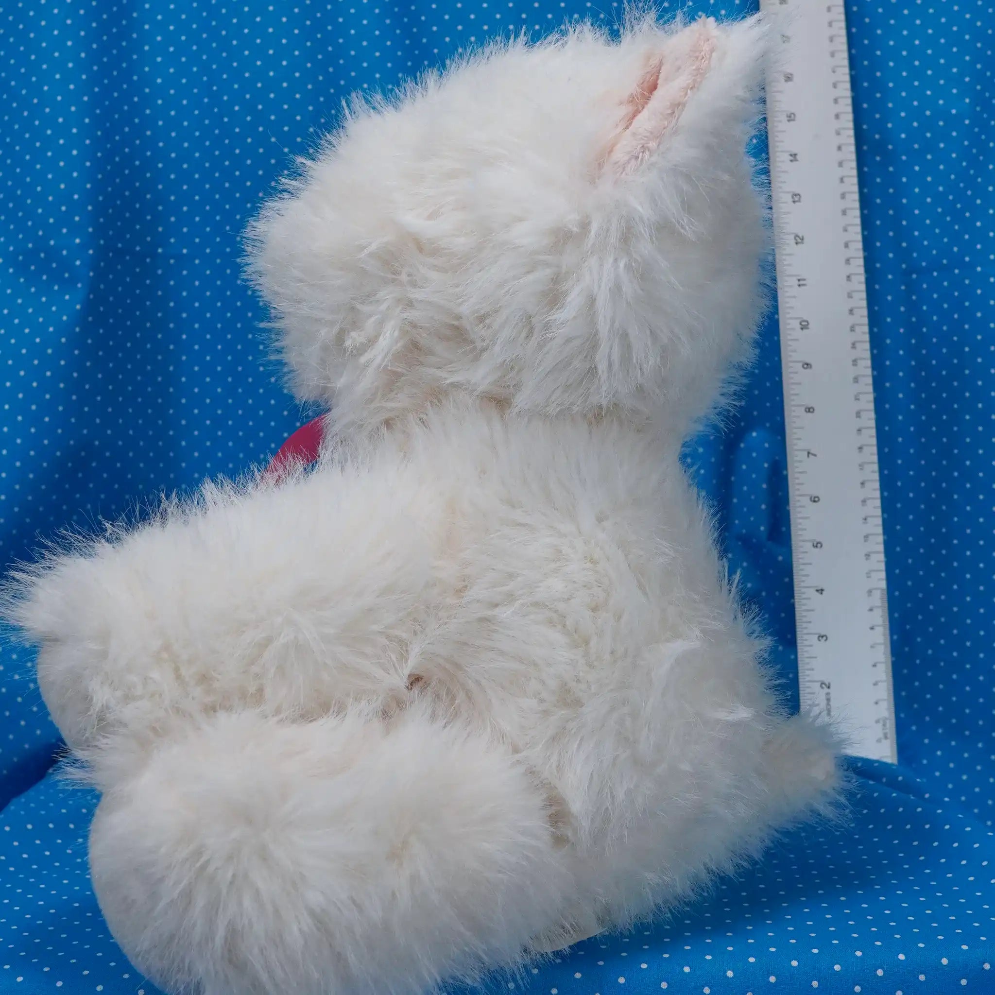 Fluffy White Dog With Pink Bow